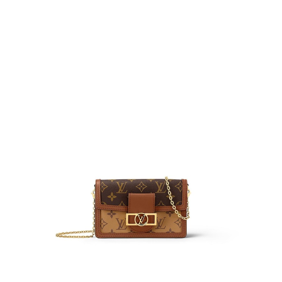 Mujer Louis Vuitton Bolsos Monogram Iconicos | Cartera Dauphine Con Cadena