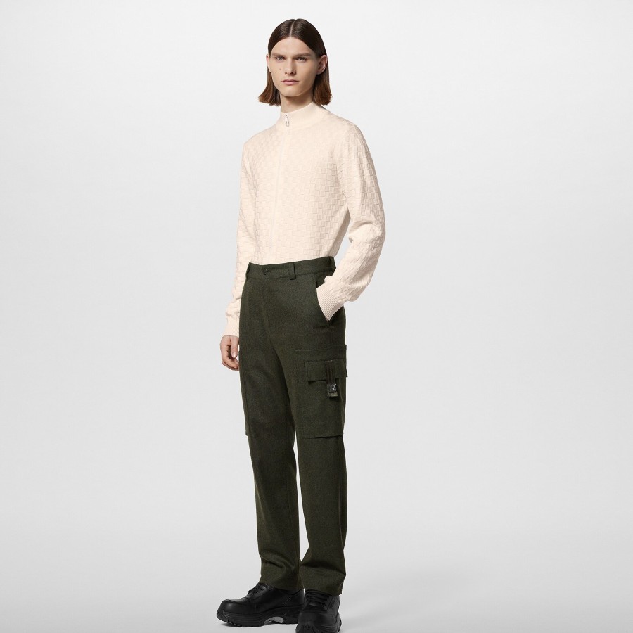 Hombre Louis Vuitton Pantalones | Pantalon Cargo Tecnico Kaki