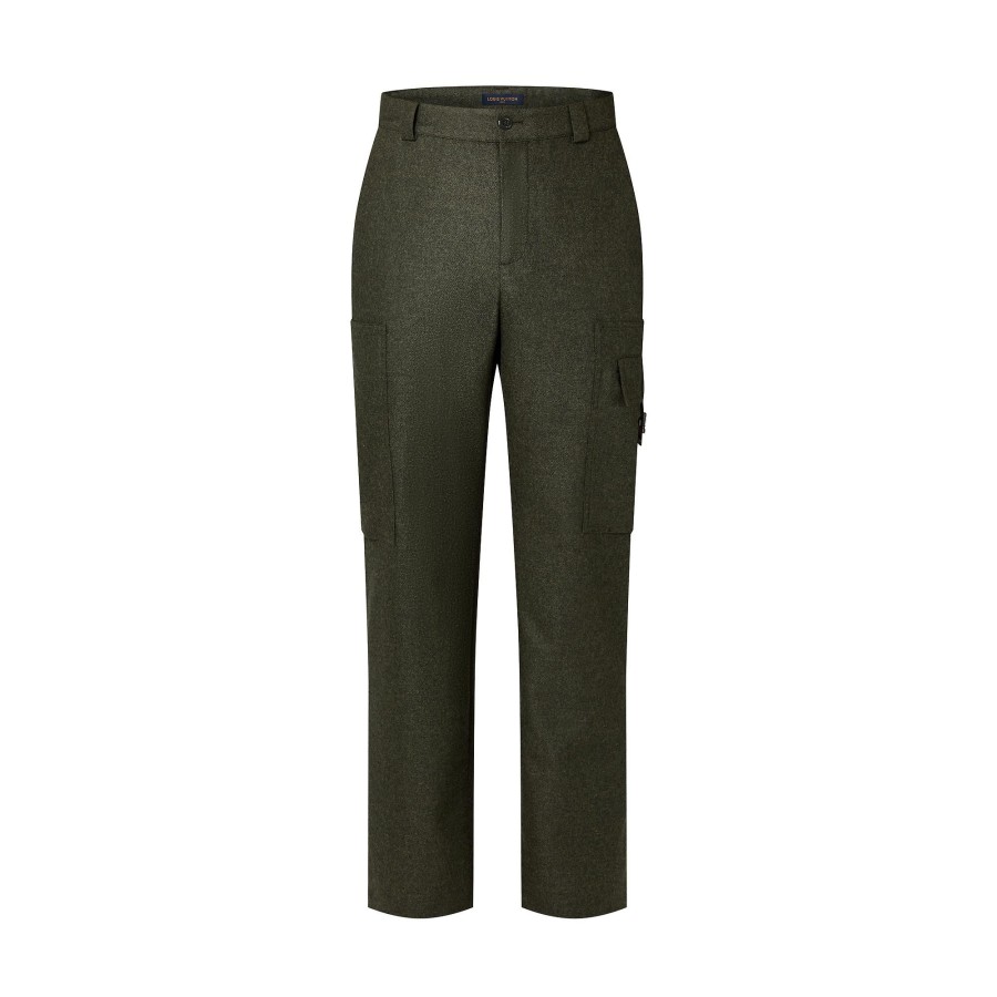 Hombre Louis Vuitton Pantalones | Pantalon Cargo Tecnico Kaki