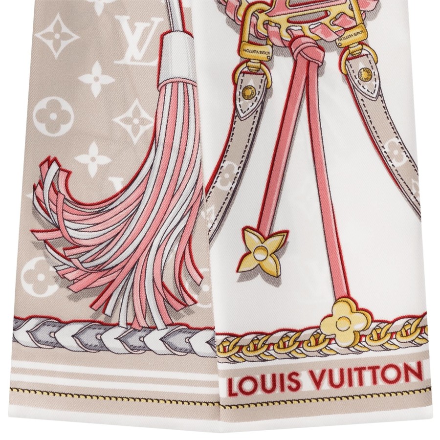 Mujer Louis Vuitton Panuelos De Seda Y Bandanas | Bandana Mix And Straps Beige