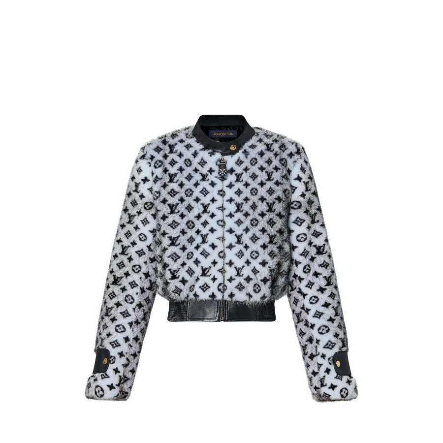 Mujer Louis Vuitton Abrigos Y Chaquetas | Cazadora Bomber Monogram De Pelo De Vison