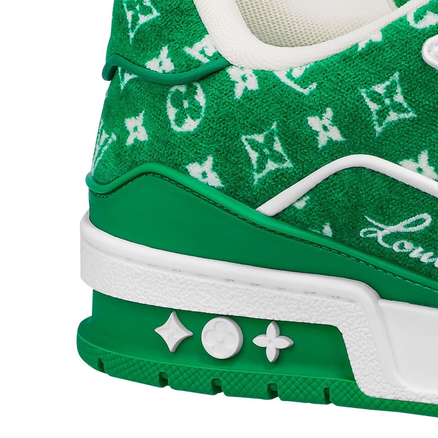 Hombre Louis Vuitton Zapatillas | Zapatilla Deportiva Lv Trainer Verde