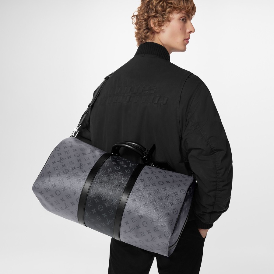 Hombre Louis Vuitton Bolsos De Viaje | Bolsa De Viaje Keepall 50 Con Bandolera