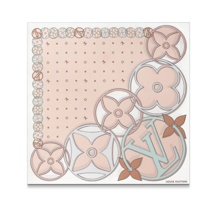 Mujer Louis Vuitton Panuelos De Seda Y Bandanas | Panuelo Lv Duality 90 Beige