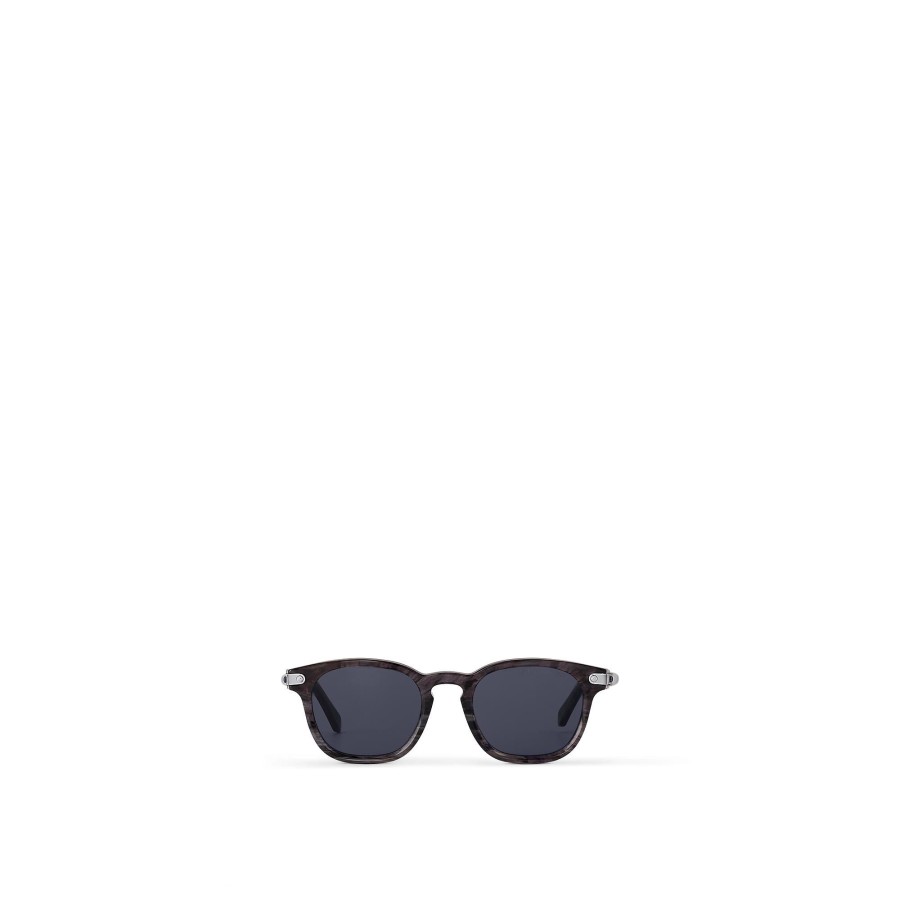 Hombre Louis Vuitton Gafas De Sol | Gafas De Sol Lv Signature Square Round Anthracite