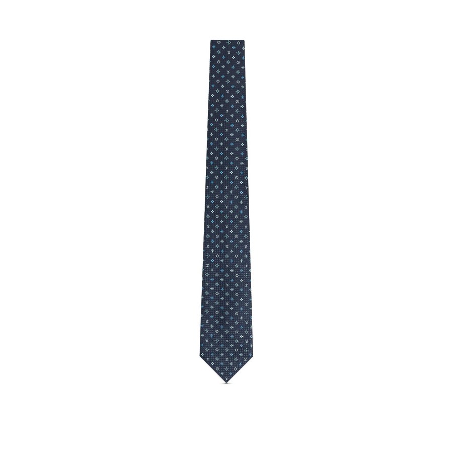 Hombre Louis Vuitton Corbatas Y Panuelos | Corbata Monogram Embraced Azul Marino