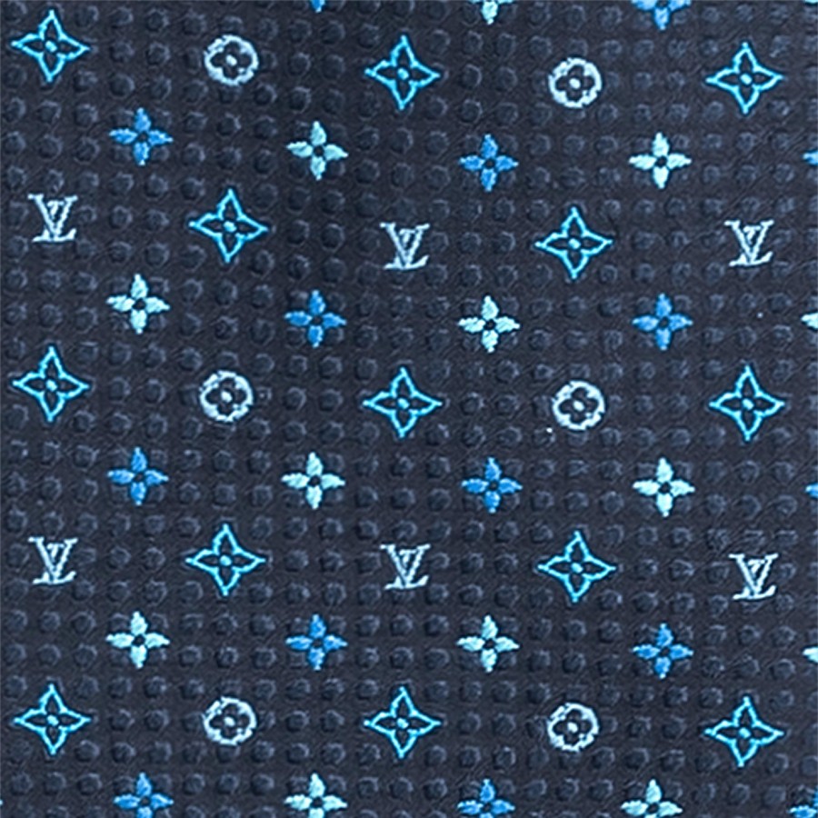 Hombre Louis Vuitton Corbatas Y Panuelos | Corbata Monogram Embraced Azul Marino