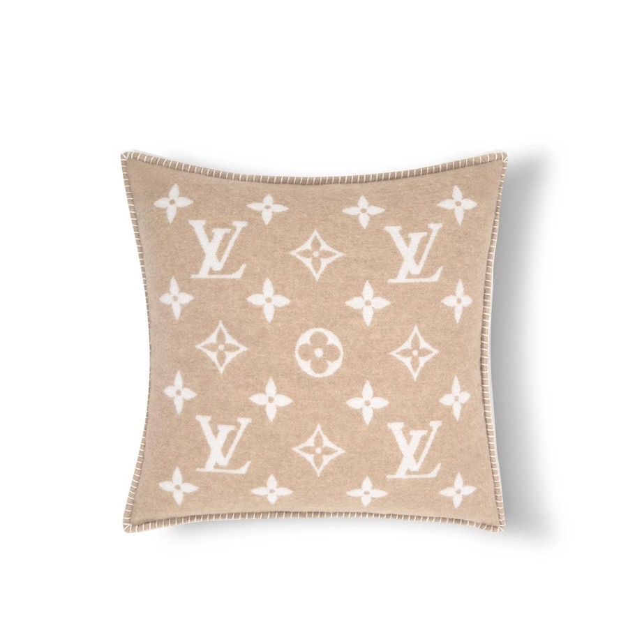 Mujer Louis Vuitton Accesorios Para El Hogar | Cojin Neo Monogram Beige