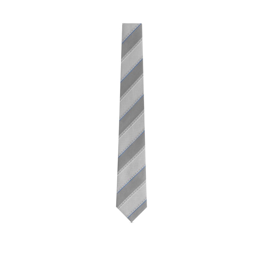 Hombre Louis Vuitton Corbatas Y Panuelos | Corbata Mng Stripes Gris