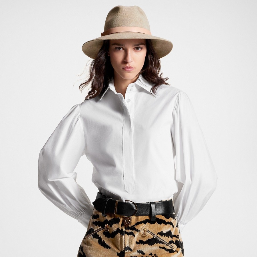 Mujer Louis Vuitton Gorros Y Guantes | Sombrero Fedora Felt In Love Beige