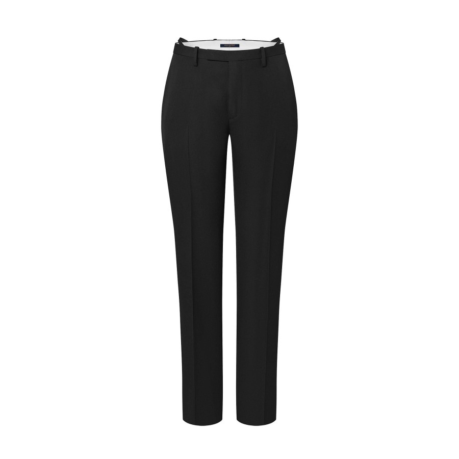 Mujer Louis Vuitton Pantalones | Pantalon De Corte Cigarette Con Acanalado