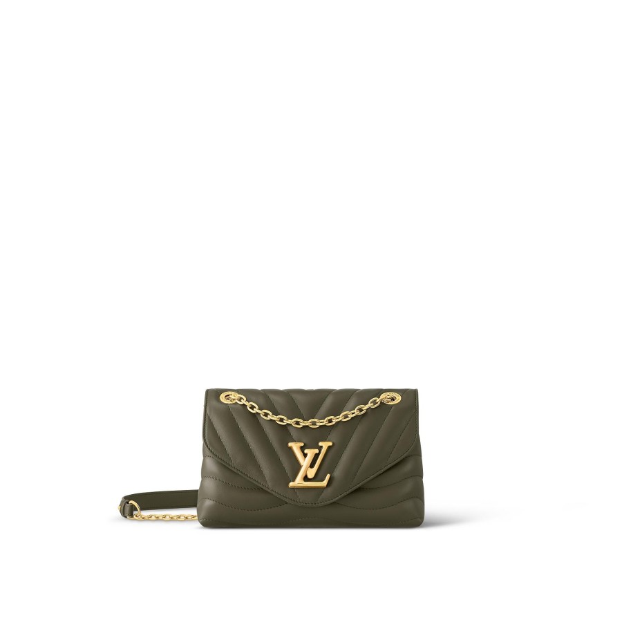 Mujer Louis Vuitton Seleccion De Bolsos En Piel | Bolso New Wave Mm Con Cadena Caqui