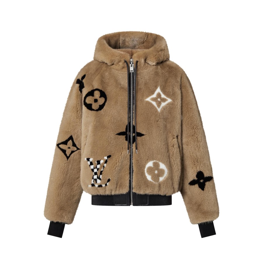 Mujer Louis Vuitton Abrigos Y Chaquetas | Chaqueta Bomber De Vison