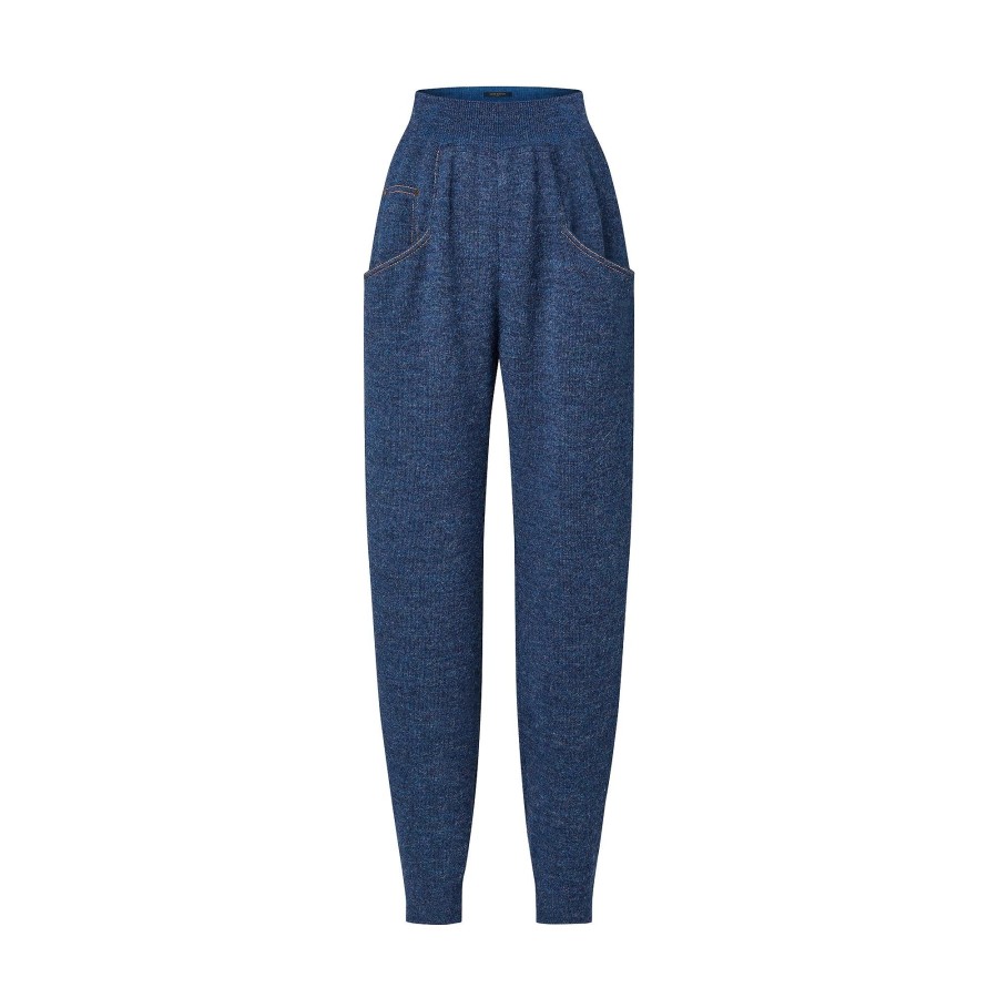 Mujer Louis Vuitton Articulos De Punto | Pantalon De Chandal Con Efecto Denim