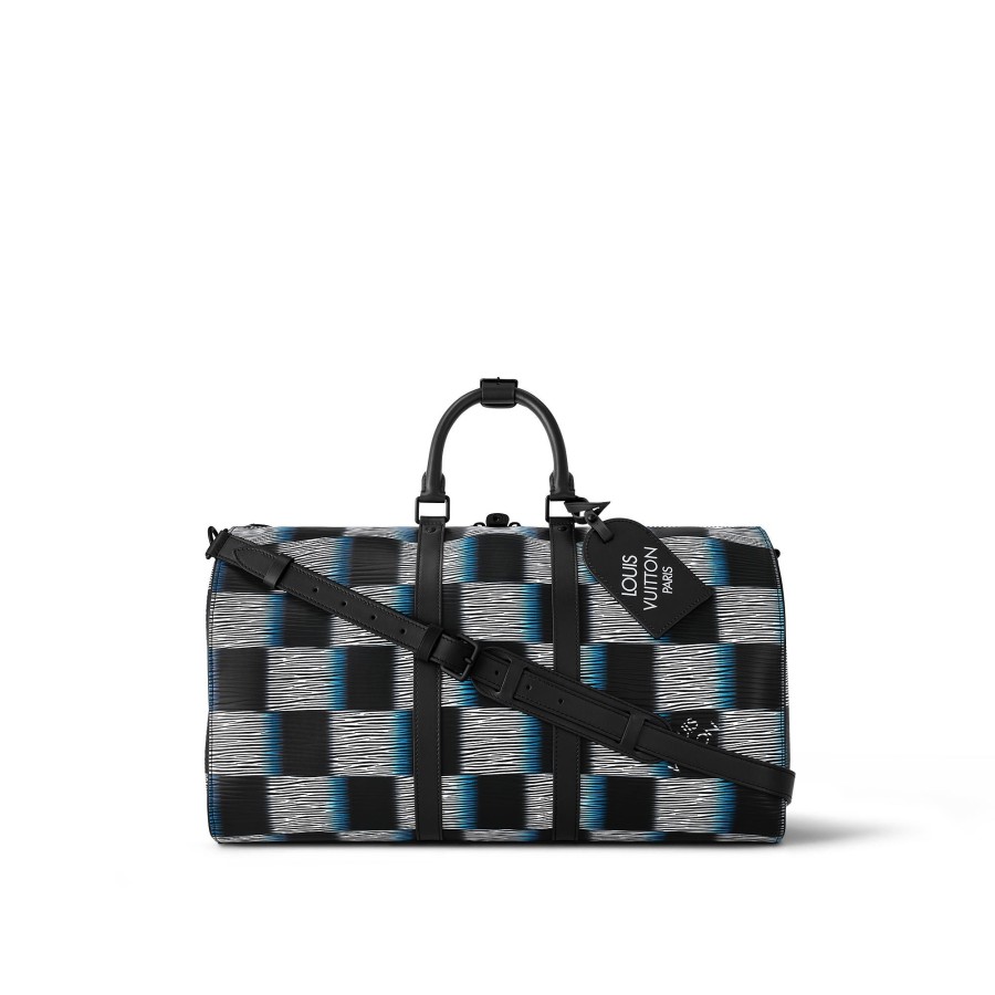 Hombre Louis Vuitton Coleccion Damier | Bolsa De Viaje Keepall 50 Con Bandolera