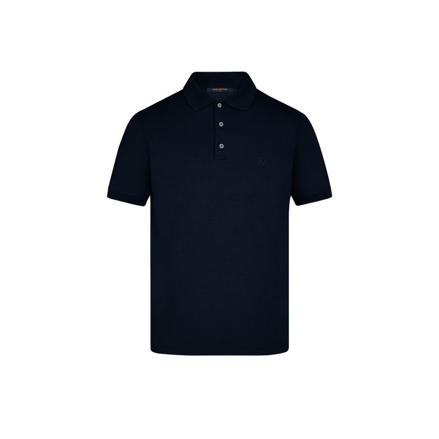 Hombre Louis Vuitton Camisetas Y Polos | Polo Clasico De Pique Marino