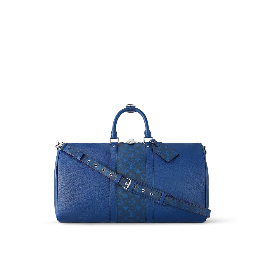 Hombre Louis Vuitton Bolsos De Viaje | Bolsa De Viaje Keepall 50 Con Bandolera