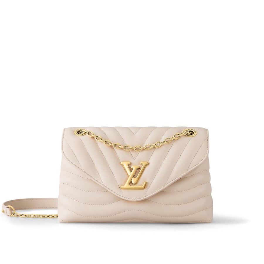 Mujer Louis Vuitton Seleccion De Bolsos En Piel | Bolso New Wave Gm Con Cadena Ivoire