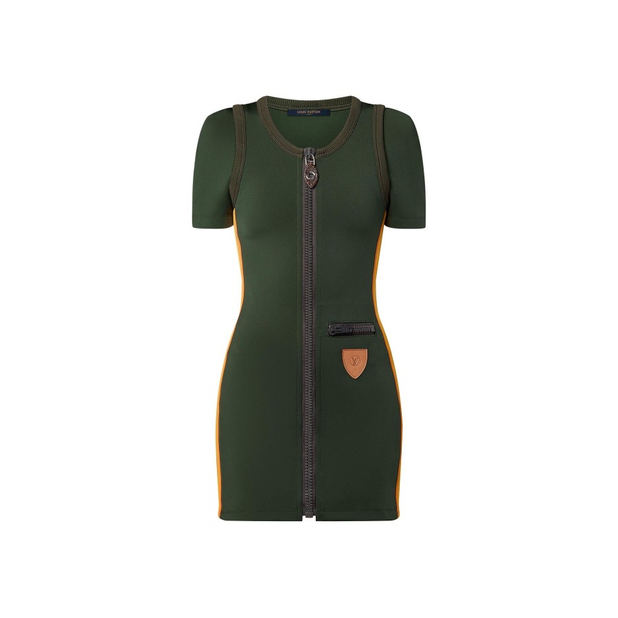 Mujer Louis Vuitton Vestidos | Vestido De Neopreno Con Cremallera