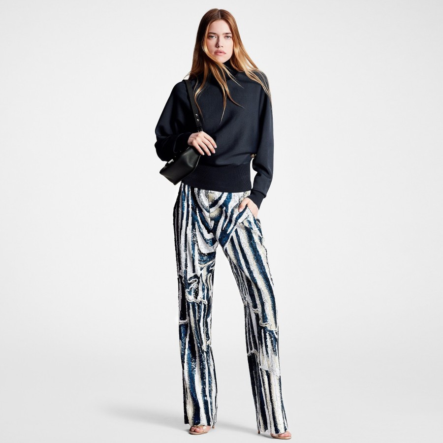 Mujer Louis Vuitton Pantalones | Pantalon Con Lentejuelas