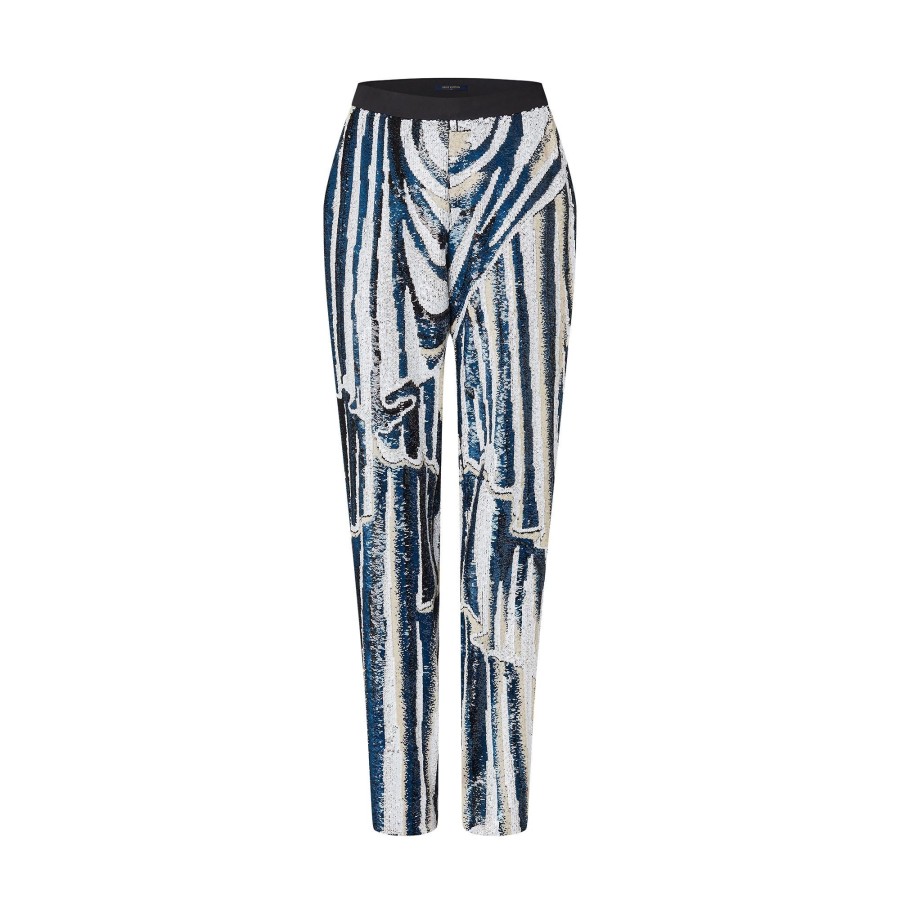 Mujer Louis Vuitton Pantalones | Pantalon Con Lentejuelas