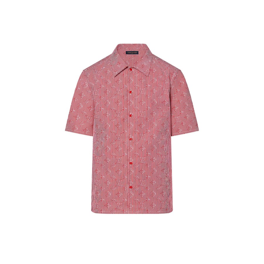 Hombre Louis Vuitton Camisas | Camisa De Manga Corta Y Corte Regular