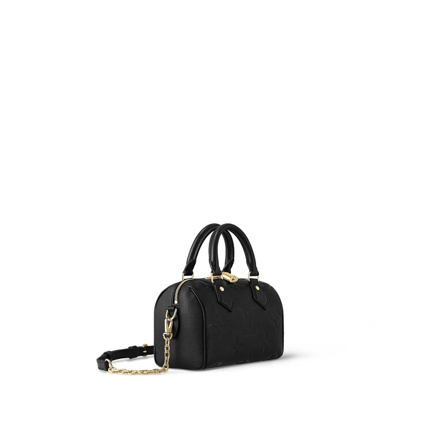 Mujer Louis Vuitton Seleccion De Bolsos En Piel | Bolso Speedy 20 Con Bandolera Negro