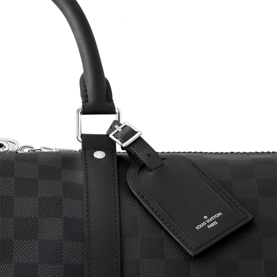 Hombre Louis Vuitton Coleccion Damier | Bolsa De Viaje Keepall 50 Con Bandolera