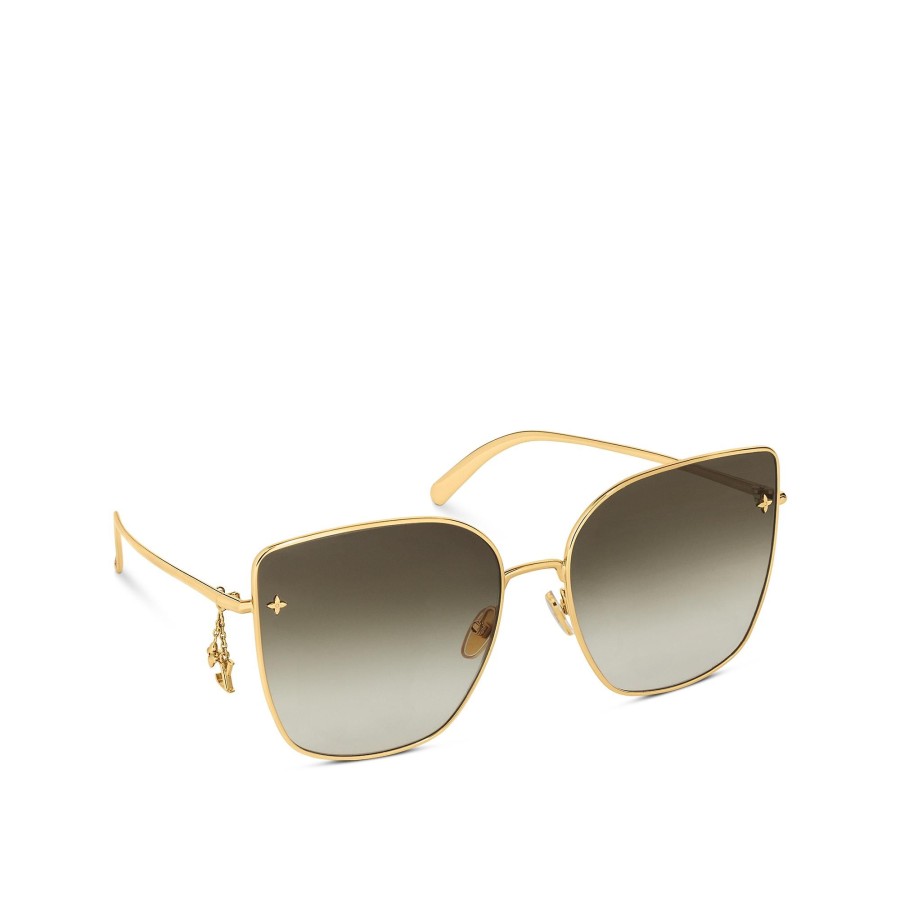 Mujer Louis Vuitton Gafas De Sol | Gafas De Sol Lv Charm Cat Eye Gold