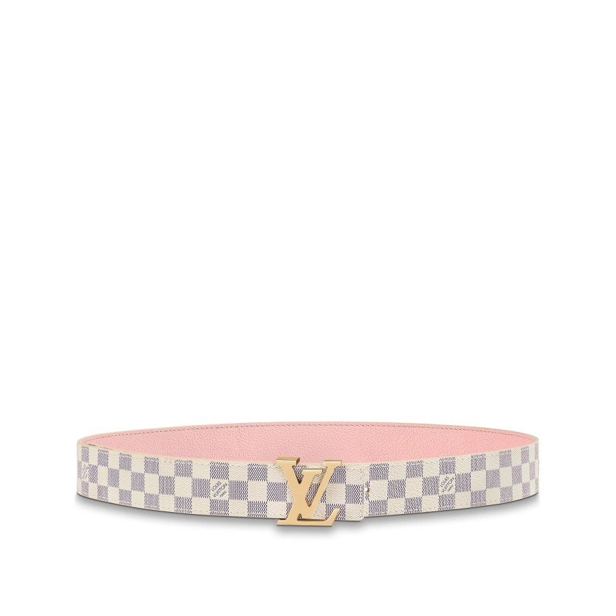 Mujer Louis Vuitton Cinturones | Cinturon Reversible Lv Initiales De 3 Cm