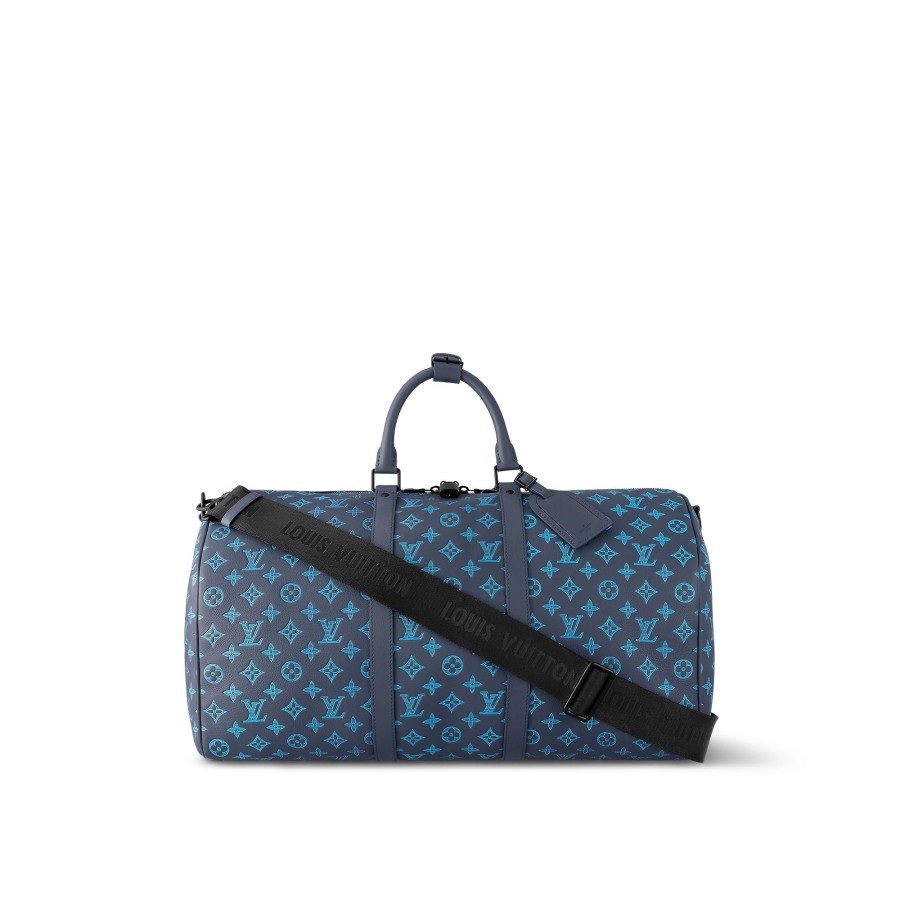 Hombre Louis Vuitton Bolsos De Viaje | Bolsa De Viaje Keepall 50 Con Bandolera