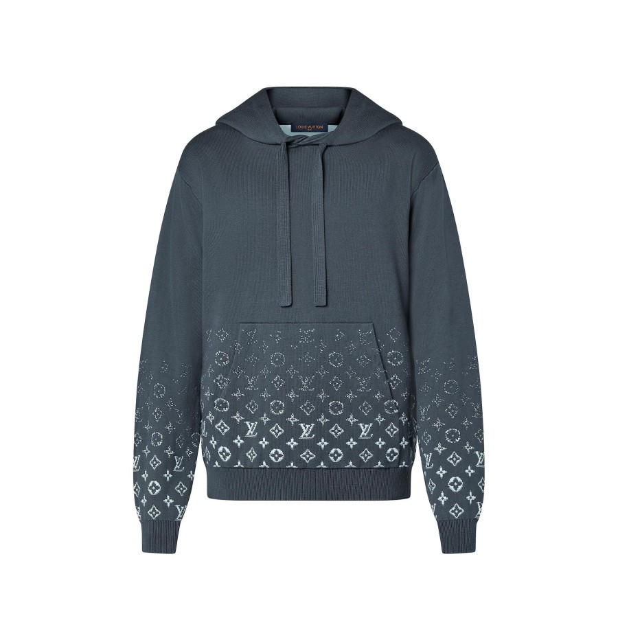 Hombre Louis Vuitton Punto Y Sudaderas | Sudadera De Algodon Con Efecto Degradado Gris