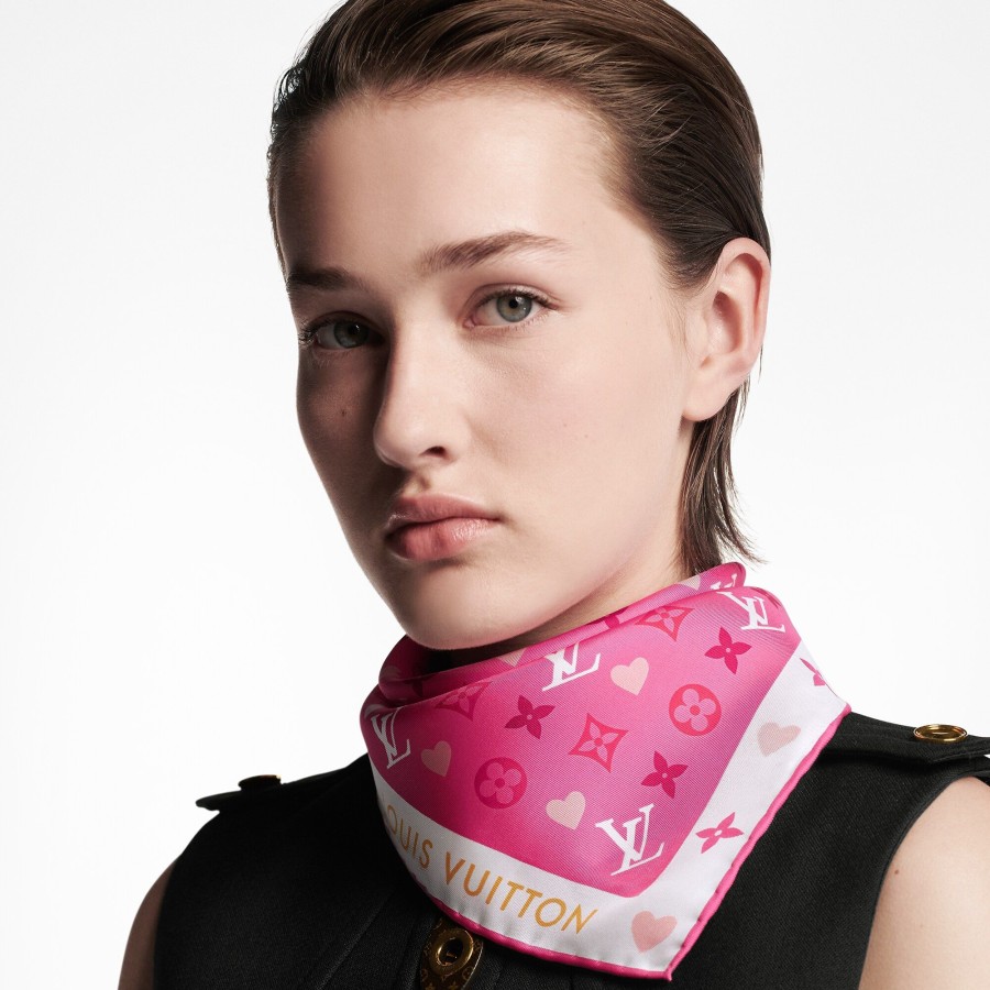 Mujer Louis Vuitton Panuelos De Seda Y Bandanas | Panuelo Game On 45 Rose