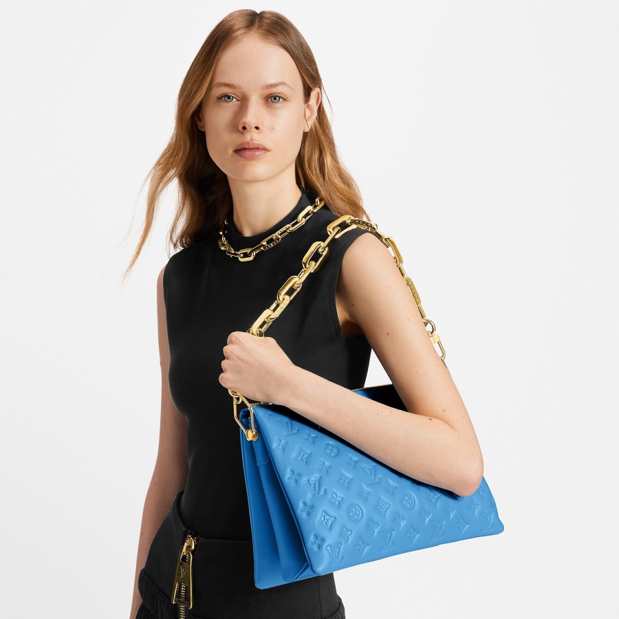 Mujer Louis Vuitton Bolsos Con Cadena Y Clutches | Bolso Coussin Mm Bleuet