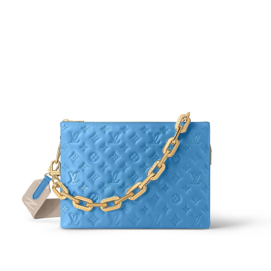 Mujer Louis Vuitton Bolsos Con Cadena Y Clutches | Bolso Coussin Mm Bleuet