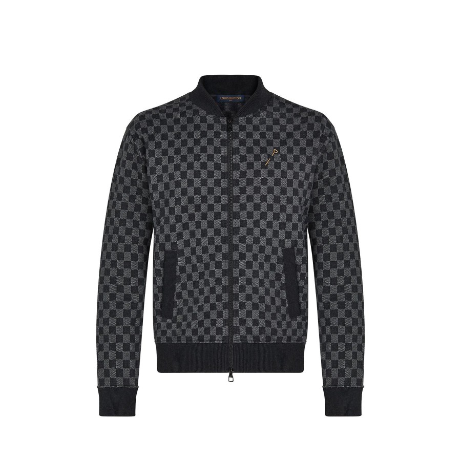 Hombre Louis Vuitton Punto Y Sudaderas | Cazadora Bomber Damier