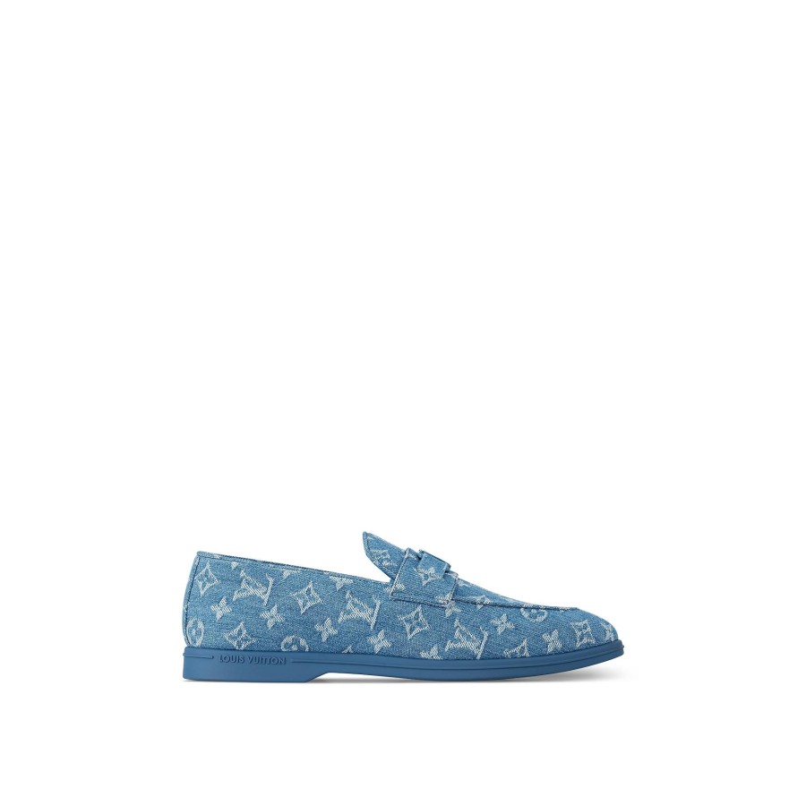 Hombre Louis Vuitton Mocasines | Mocasin Estate Azul