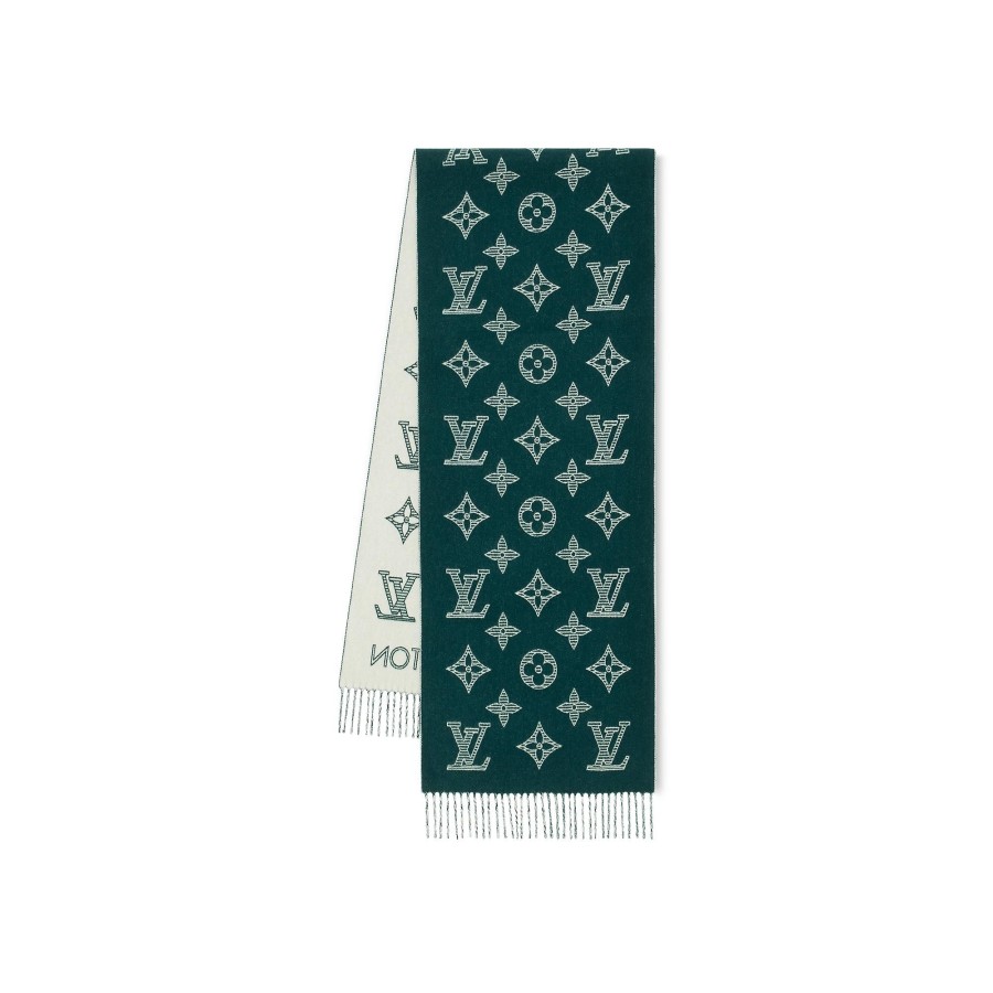 Hombre Louis Vuitton Bufandas | Bufanda Mng Shadow Verde Oscuro