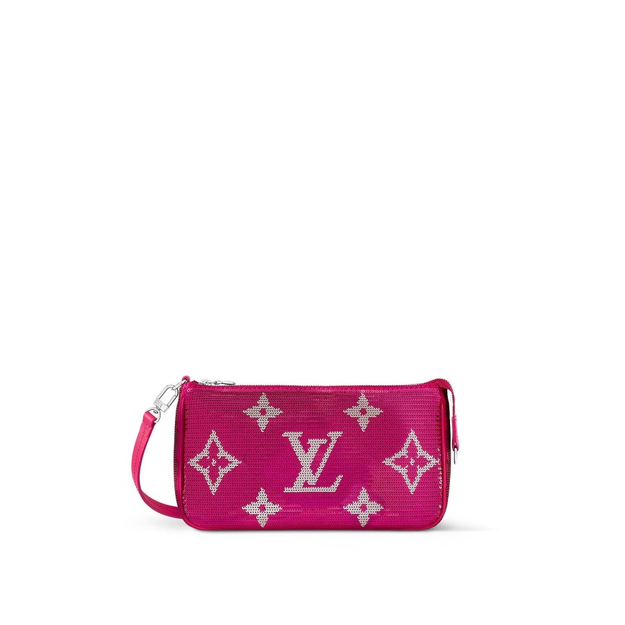 Mujer Louis Vuitton Bolsos Con Cadena Y Clutches | Bolso Pochette Accessoires Fucsia