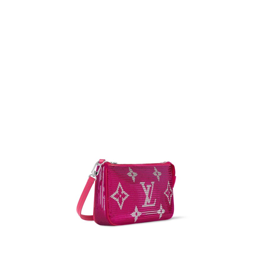 Mujer Louis Vuitton Bolsos Con Cadena Y Clutches | Bolso Pochette Accessoires Fucsia