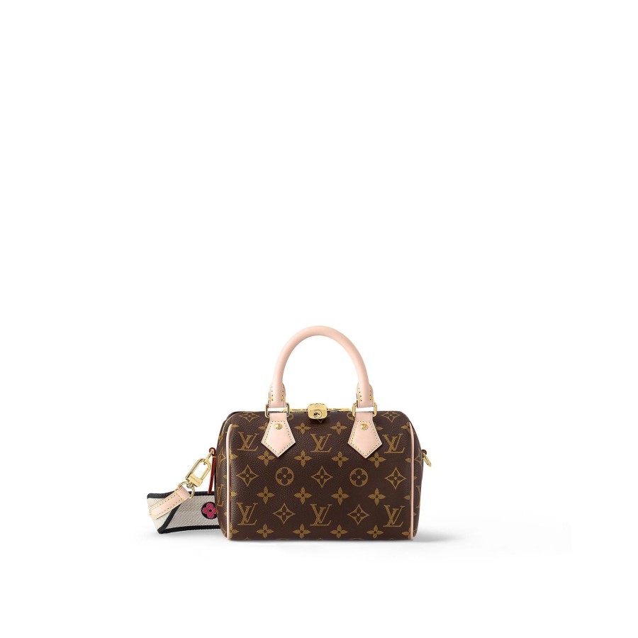 Mujer Louis Vuitton Bolsos Monogram Iconicos | Bolso Speedy 20 Con Bandolera Negro