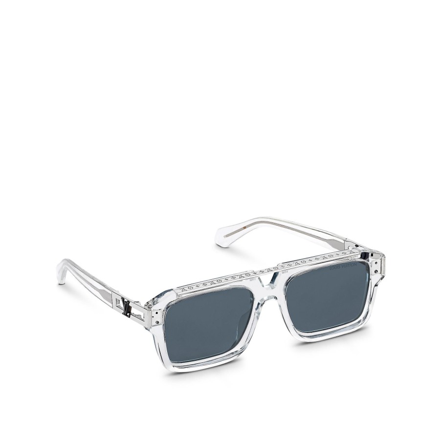 Hombre Louis Vuitton Gafas De Sol | Gafas De Sol 1.1 Mascot Pilot Square Transparent